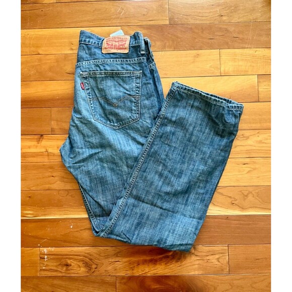 Levis 559 Mens Jeans Blue Size 34x34 100% Cotton Denim Levi Strauss & Co. Jeans - Picture 1 of 5